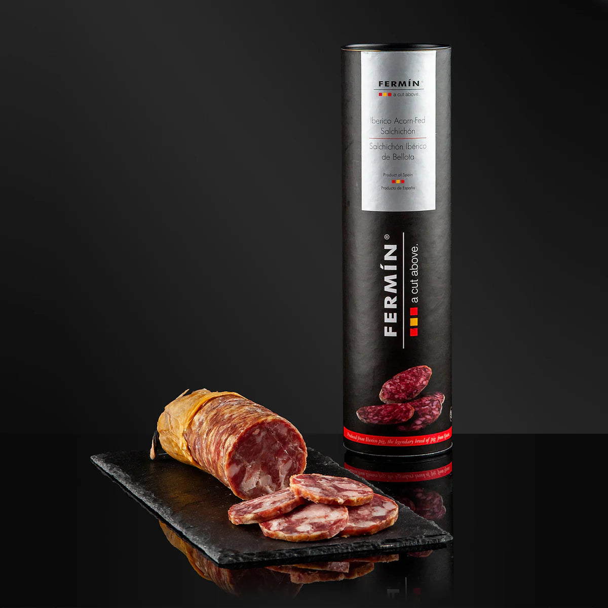 Salchichón Ibérico Bellota 100% Ibérico | 100% Ibérico Dry Cured Sausage Acorn-fed