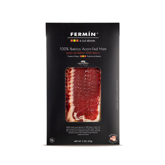 Pata Negra Jamon Bellota 100% Ibérico Loncheado | 100% Ibérico Sliced Ham Acorn-fed